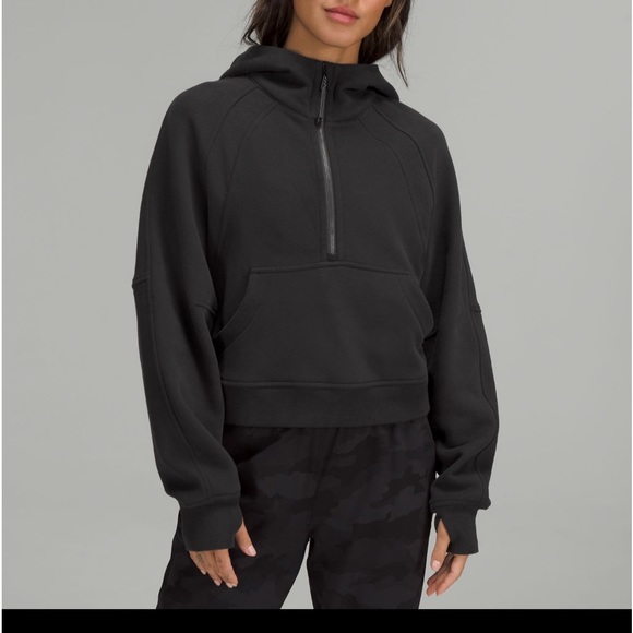 lululemon athletica Tops - lululemon scuba oversized half zip hoodie size xs/s